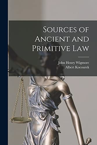 Stock image for Sources of Ancient and Primitive Law for sale by PBShop.store US