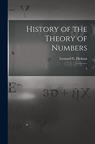 Beispielbild fr History of the Theory of Numbers zum Verkauf von PBShop.store US