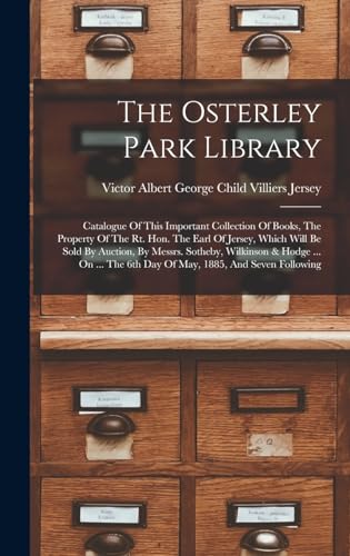 Imagen de archivo de The Osterley Park Library a la venta por PBShop.store US