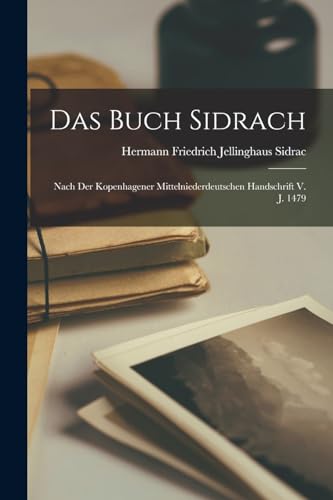 Beispielbild fr Das Buch Sidrach zum Verkauf von PBShop.store US