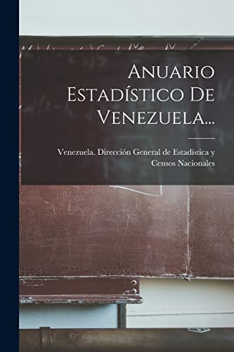 Beispielbild fr Anuario Estad?stico De Venezuela. zum Verkauf von PBShop.store US