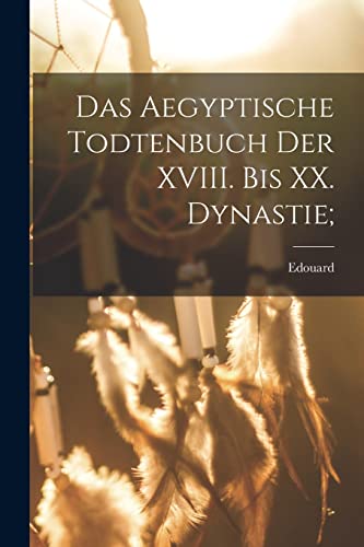 Stock image for Das aegyptische Todtenbuch der XVIII. bis XX. Dynastie; for sale by Chiron Media