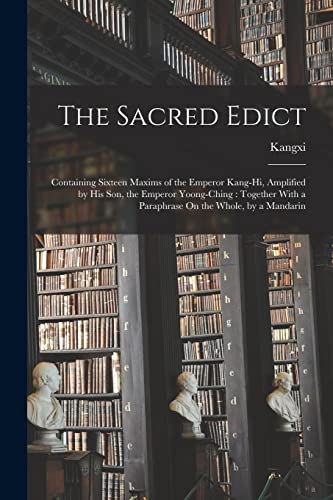 Imagen de archivo de The Sacred Edict a la venta por PBShop.store US