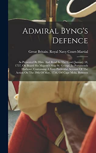 Imagen de archivo de Admiral Byng's Defence a la venta por PBShop.store US