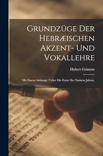Stock image for Grundz?ge der hebr?ischen Akzent- und Vokallehre for sale by PBShop.store US
