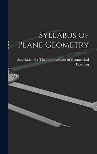 Stock image for Syllabus of Plane Geometry for sale by PBShop.store US