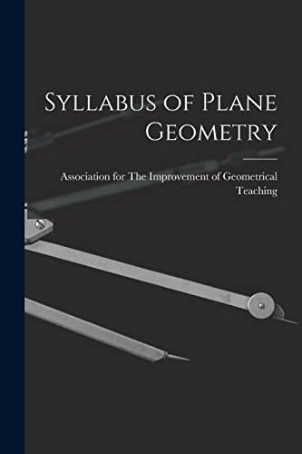 Stock image for Syllabus of Plane Geometry for sale by PBShop.store US
