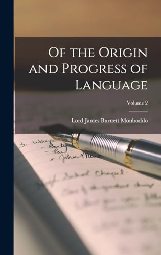 Immagine dell'editore per Of the Origin and Progress of Language; Volume 2 venduto da Ria Christie Collections