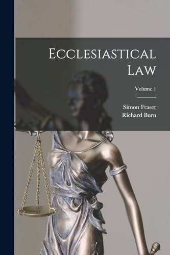 Beispielbild fr Ecclesiastical Law; Volume 1 zum Verkauf von Chiron Media