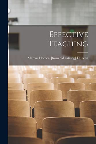 Imagen de archivo de Effective Teaching a la venta por THE SAINT BOOKSTORE