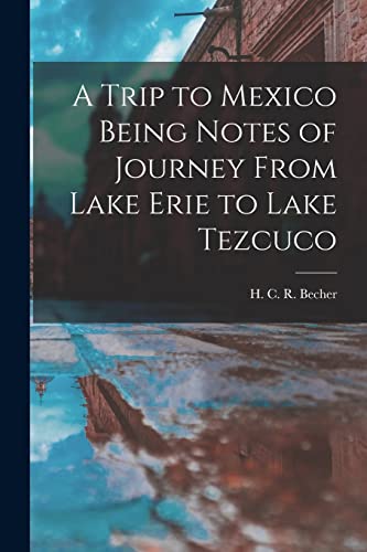 Imagen de archivo de A Trip to Mexico Being Notes of Journey From Lake Erie to Lake Tezcuco a la venta por THE SAINT BOOKSTORE