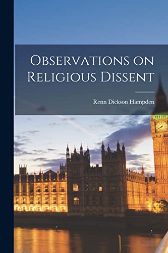 Imagen de archivo de Observations on Religious Dissent a la venta por PBShop.store US