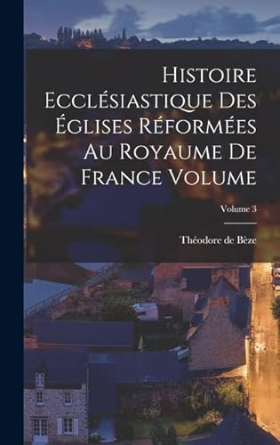 Imagen de archivo de Histoire ecclesiastique des eglises reformees au royaume de France Volume; Volume 3 a la venta por THE SAINT BOOKSTORE