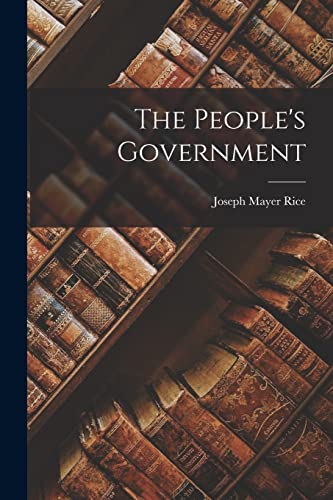 Stock image for The People's Government for sale by THE SAINT BOOKSTORE