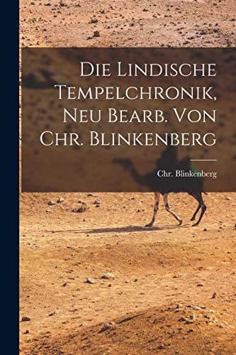 Stock image for Die Lindische Tempelchronik, Neu Bearb. Von Chr. Blinkenberg for sale by Chiron Media
