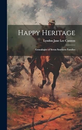 Imagen de archivo de Happy Heritage; Genealogies of Seven Southern Families a la venta por GreatBookPrices