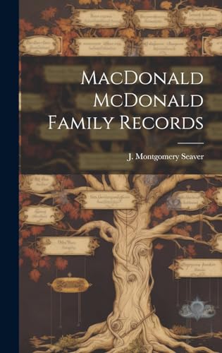 Stock image for MacDonald McDonald Family Records for sale by GreatBookPrices