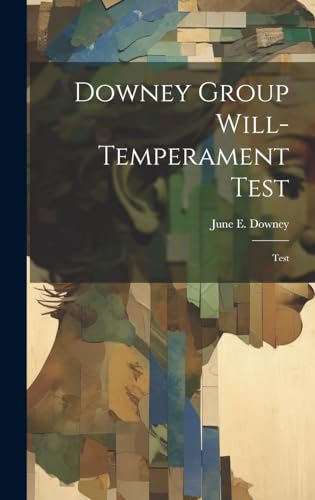 Stock image for Downey Group Will-temperament Test for sale by PBShop.store US