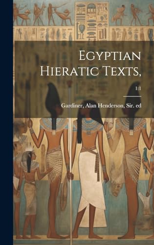 Imagen de archivo de Egyptian Hieratic Texts; 1: 1 a la venta por GreatBookPrices