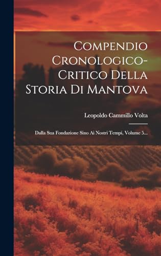Stock image for Compendio Cronologico-critico Della Storia Di Mantova: Dalla Sua Fondazione Sino Ai Nostri Tempi, Volume 5. for sale by THE SAINT BOOKSTORE