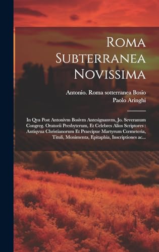 Stock image for Roma subterranea novissima for sale by PBShop.store US