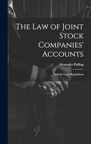 Stock image for The The Law of Joint Stock Companies' Accounts for sale by PBShop.store US