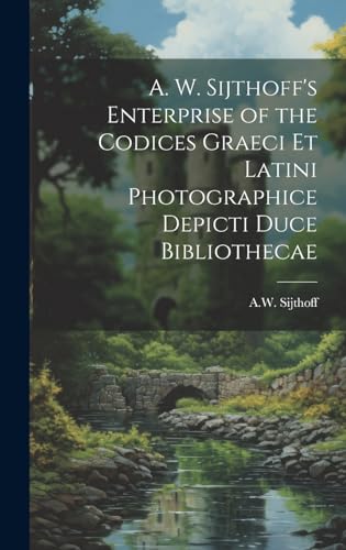 Beispielbild fr A. W. Sijthoff's Enterprise of the Codices Graeci Et Latini Photographice Depicti Duce Bibliothecae zum Verkauf von PBShop.store US