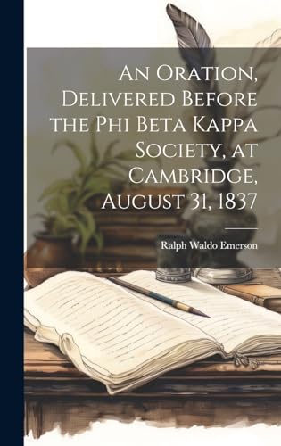Beispielbild fr An Oration, Delivered Before the Phi Beta Kappa Society, at Cambridge, August 31, 1837 zum Verkauf von THE SAINT BOOKSTORE