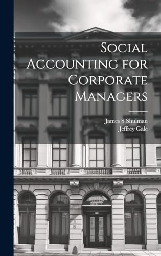 Immagine dell'editore per Social Accounting for Corporate Managers venduto da Ria Christie Collections