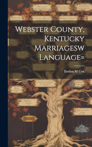 Stock image for Webster County, Kentucky Marriagesw language= for sale by PBShop.store US