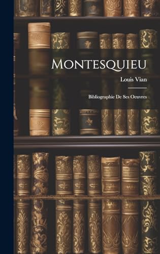 Imagen de archivo de Montesquieu a la venta por PBShop.store US