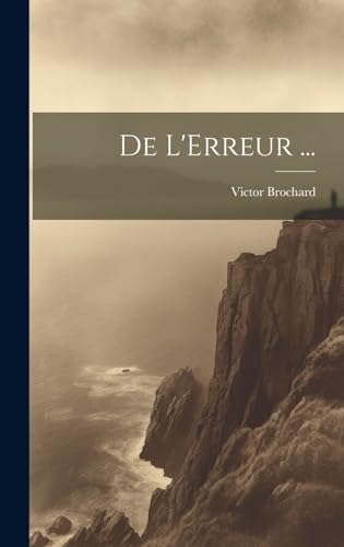 Stock image for De L'Erreur . for sale by PBShop.store US