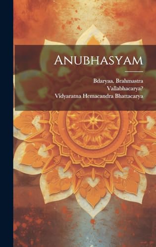 9781020201851: Anubhasyam (Sanskrit Edition)