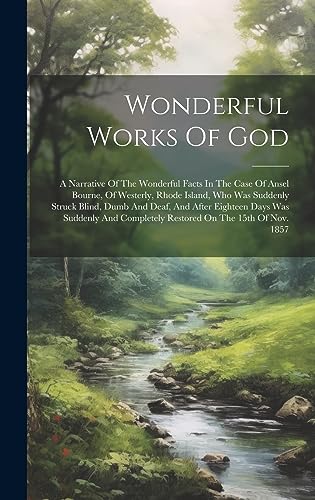 Stock image for Wonderful Works Of God: A Narrative Of The Wonderful Facts In The Case Of Ansel Bourne, Of Westerly, Rhode Island, Who Was Suddenly Struck Blind, Dumb And Deaf, And After Eighteen Days Was Suddenly And Completely Restored On The 15th Of Nov. 1857 for sale by THE SAINT BOOKSTORE