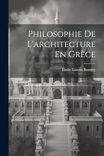 9781021344427: Philosophie De L'architecture En Grce
