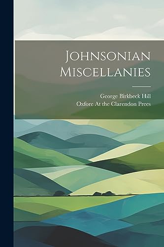 Stock image for Johnsonian Miscellanies for sale by PBShop.store US