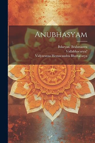 Stock image for Anubhasyam (Sanskrit Edition) for sale by Ria Christie Collections