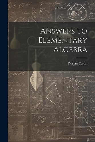 Stock image for Answers to Elementary Algebra for sale by PBShop.store US