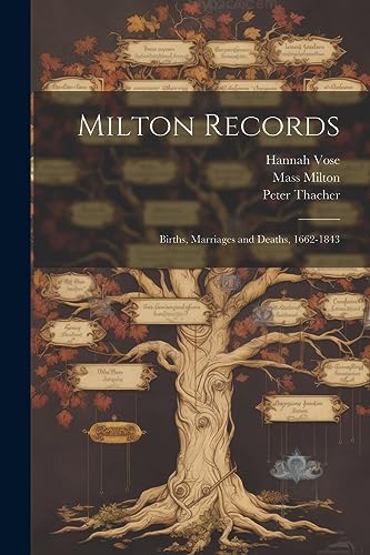 Imagen de archivo de Milton Records: Births, Marriages and Deaths, 1662-1843 a la venta por THE SAINT BOOKSTORE