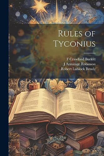 Imagen de archivo de Rules of Tyconius a la venta por PBShop.store US