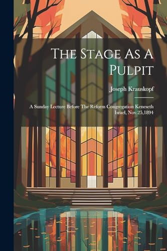 Stock image for The Stage As A Pulpit for sale by PBShop.store US