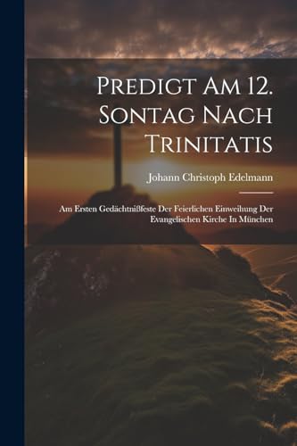 Stock image for Predigt Am 12. Sontag Nach Trinitatis for sale by PBShop.store US