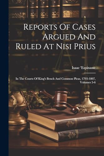 Beispielbild fr Reports Of Cases Argued And Ruled At Nisi Prius zum Verkauf von PBShop.store US