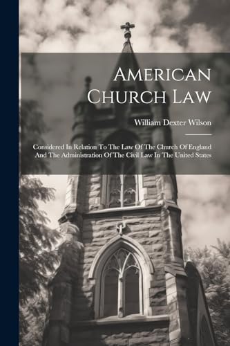 Stock image for American Church Law for sale by PBShop.store US