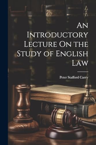Stock image for An An Introductory Lecture On the Study of English Law for sale by PBShop.store US