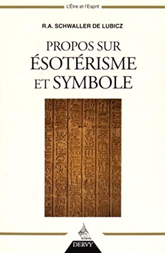 Beispielbild fr propos sur soterisme et symbole zum Verkauf von Chapitre.com : livres et presse ancienne