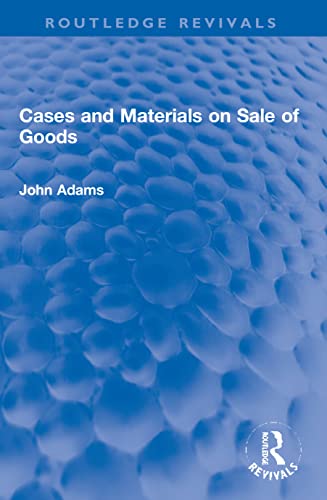 Beispielbild fr Cases and Materials on Sale of Goods zum Verkauf von Blackwell's