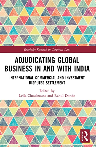 Beispielbild fr Adjudicating Global Business in and With India zum Verkauf von Blackwell's