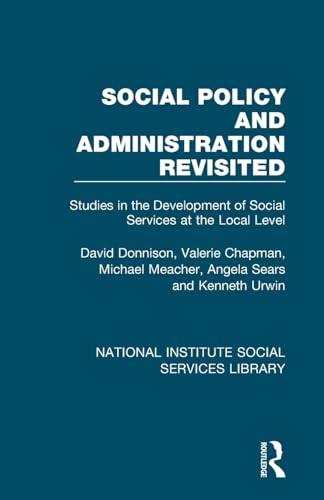 Beispielbild fr Social Policy and Administration Revisited zum Verkauf von Blackwell's