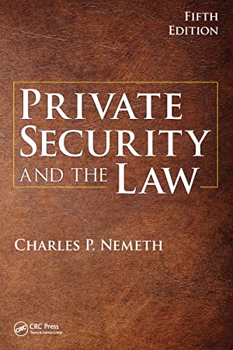 Beispielbild fr Private Security and the Law zum Verkauf von Blackwell's